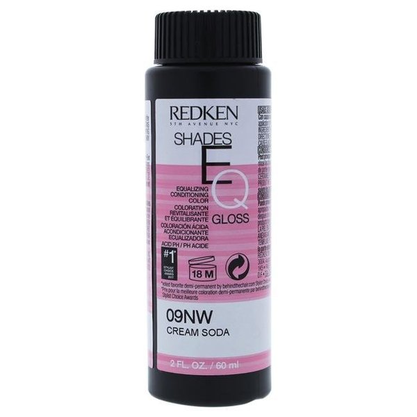 Redken Redken I0090938 2 oz Shades EQ Hair Color Gloss 09NW - Cream Soda by Redken for Unisex I0090938